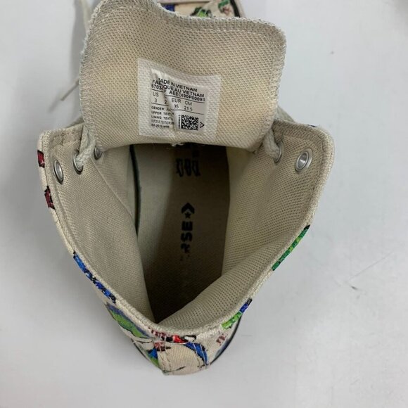 Converse Chuck Taylor Kids All Star Hi T-Rex Stegosaurus Dino Sneaker Size 3 - Picture 12 of 15